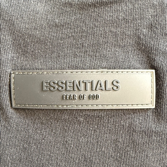Fear of God Essentials Black Long Sleeve Moc-Neck T-Shirt Cotton Oversized Small - Picture 8 of 15